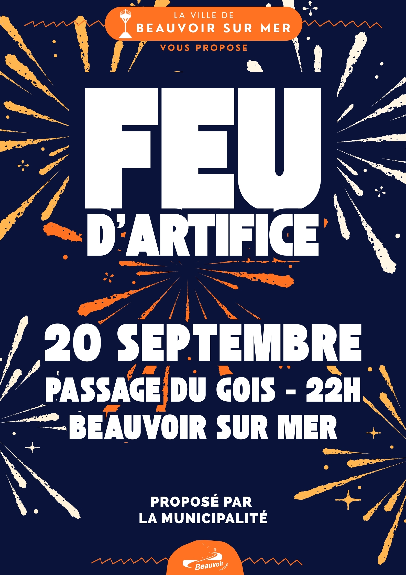 Affiche Feu d'artifice 20 septembre