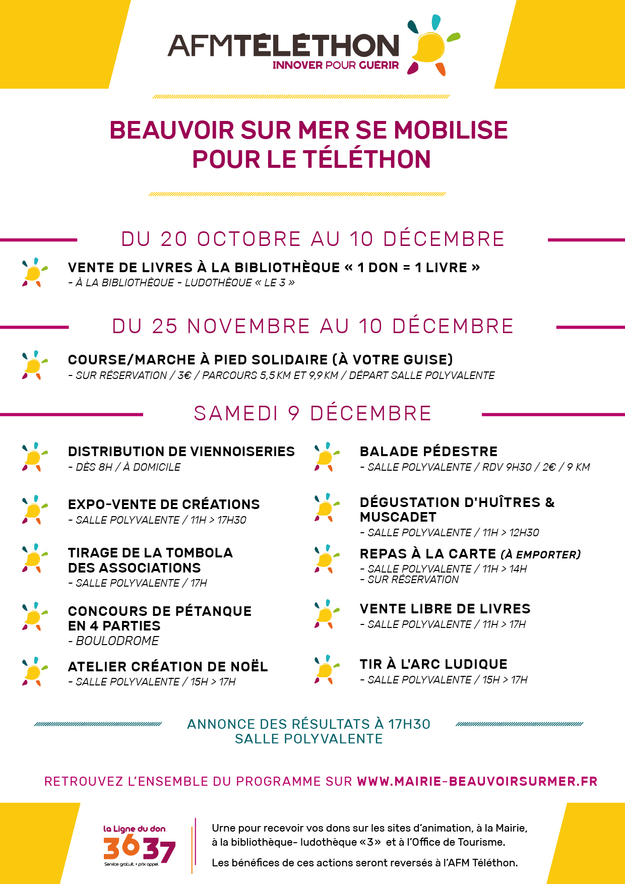 Programme Téléthon 2023