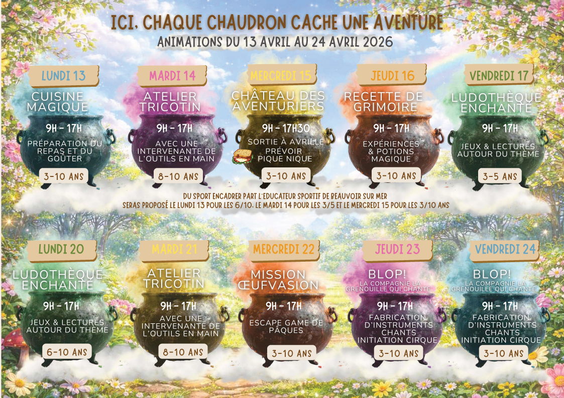 Assoli - Programme enfance vacances avril