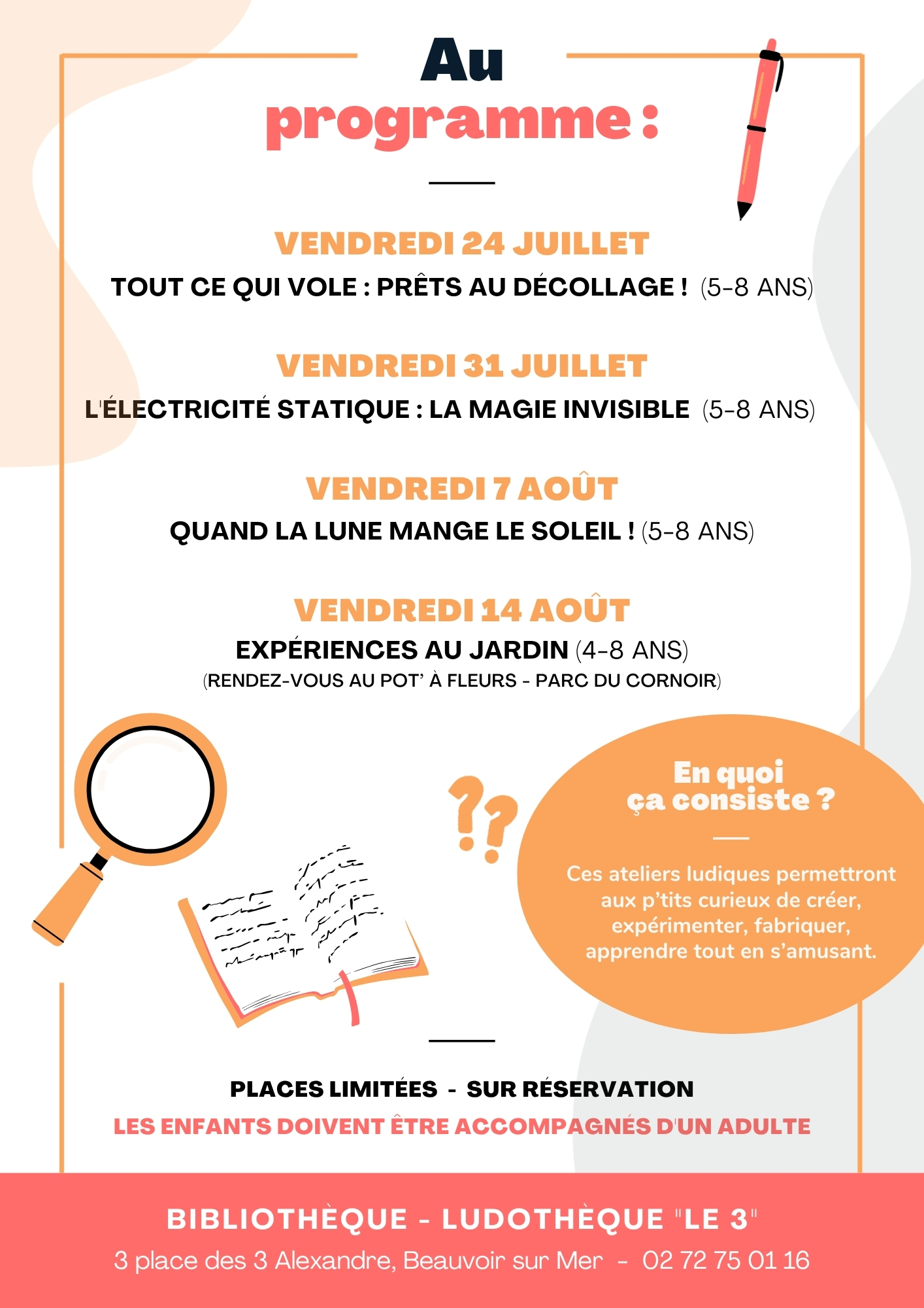 Ateliers « les P’tits curieux » 2026_verso