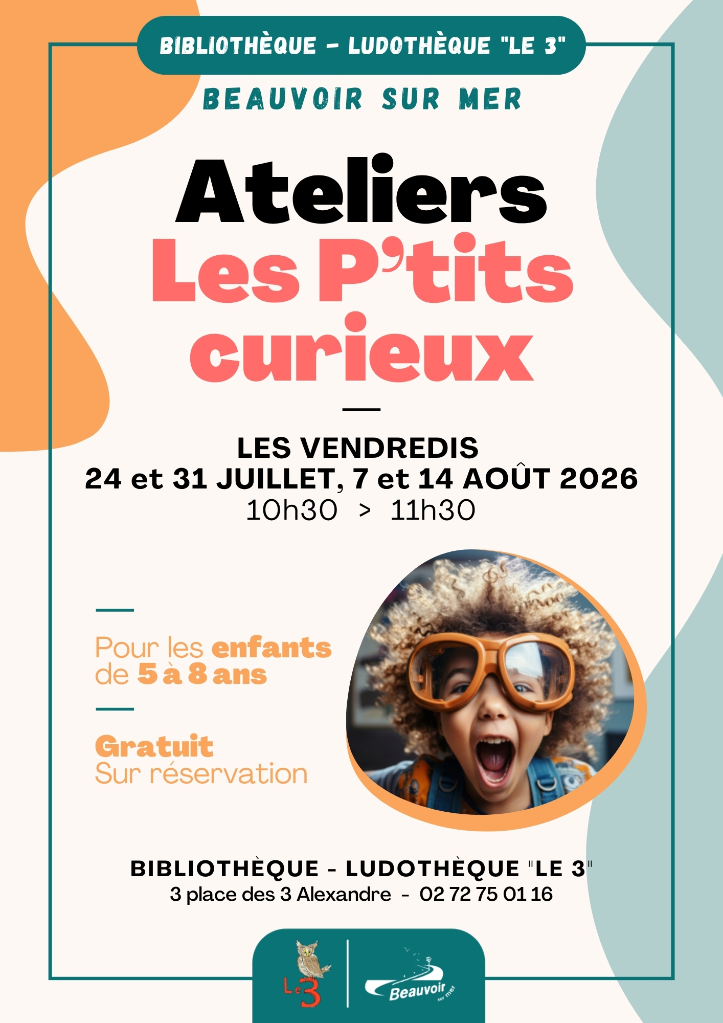 Ateliers « les P’tits curieux » 2026