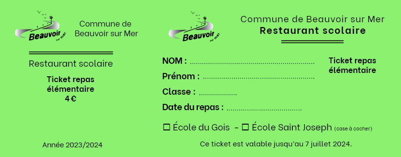 carnet élémentaire