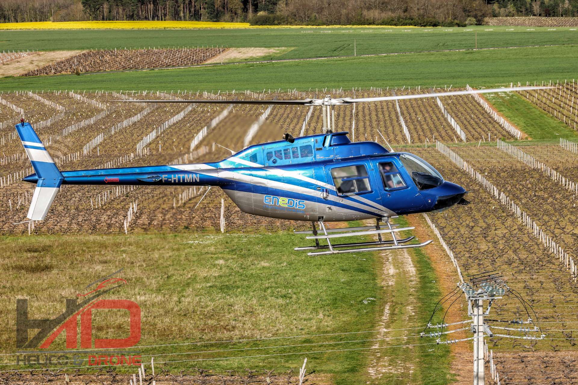 Hélicoptère ENEDIS