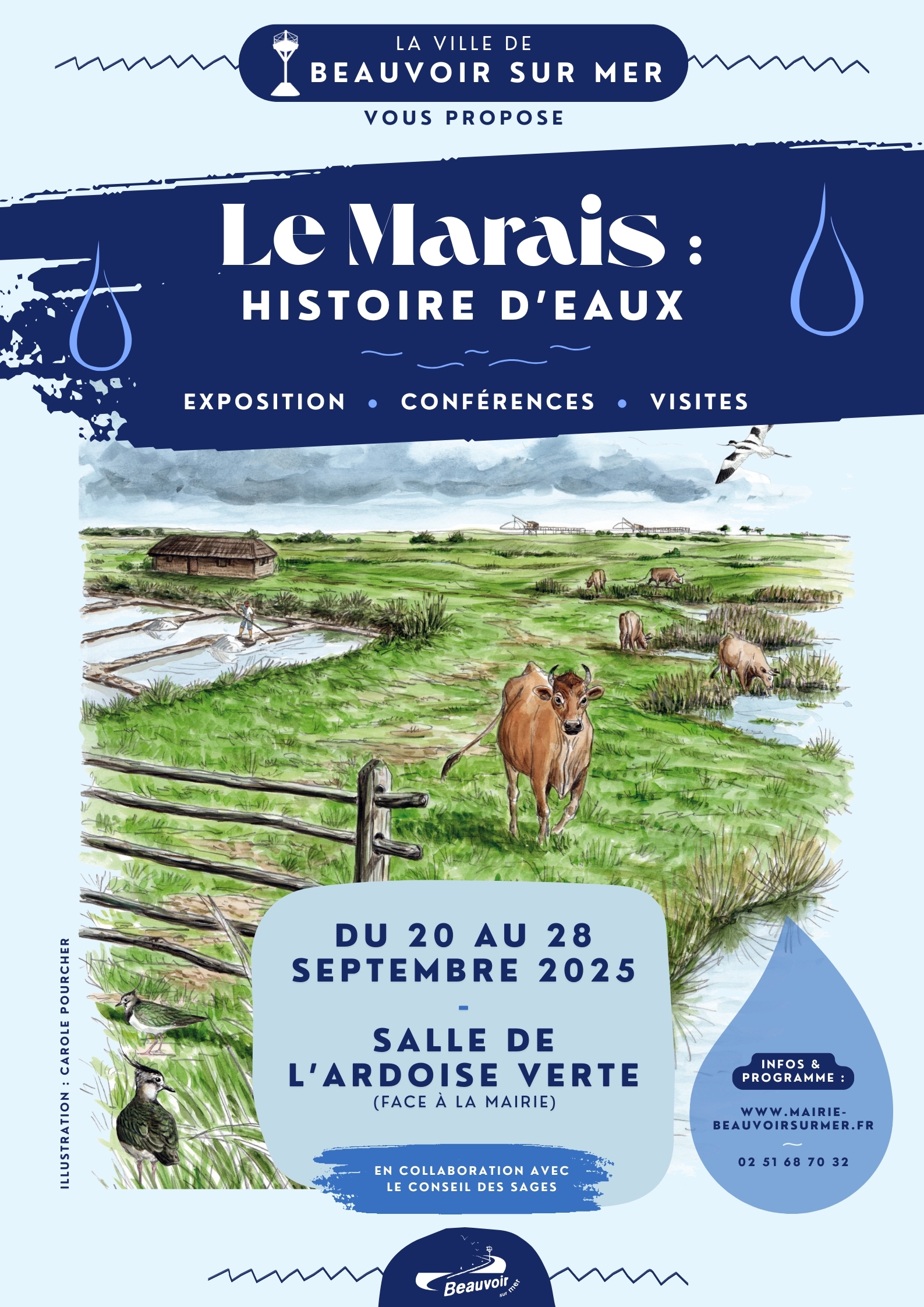 Le Marais  histoire d’eaux (affiche)