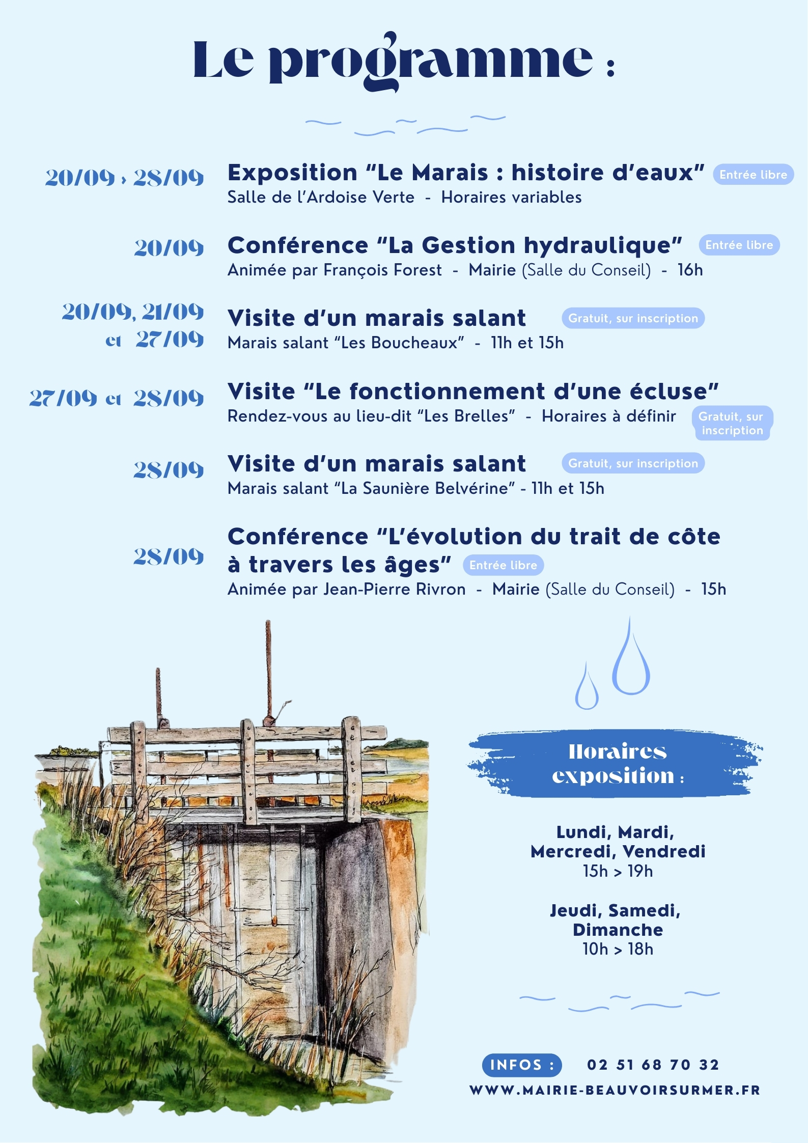 Le Marais  histoire d’eaux (programme)
