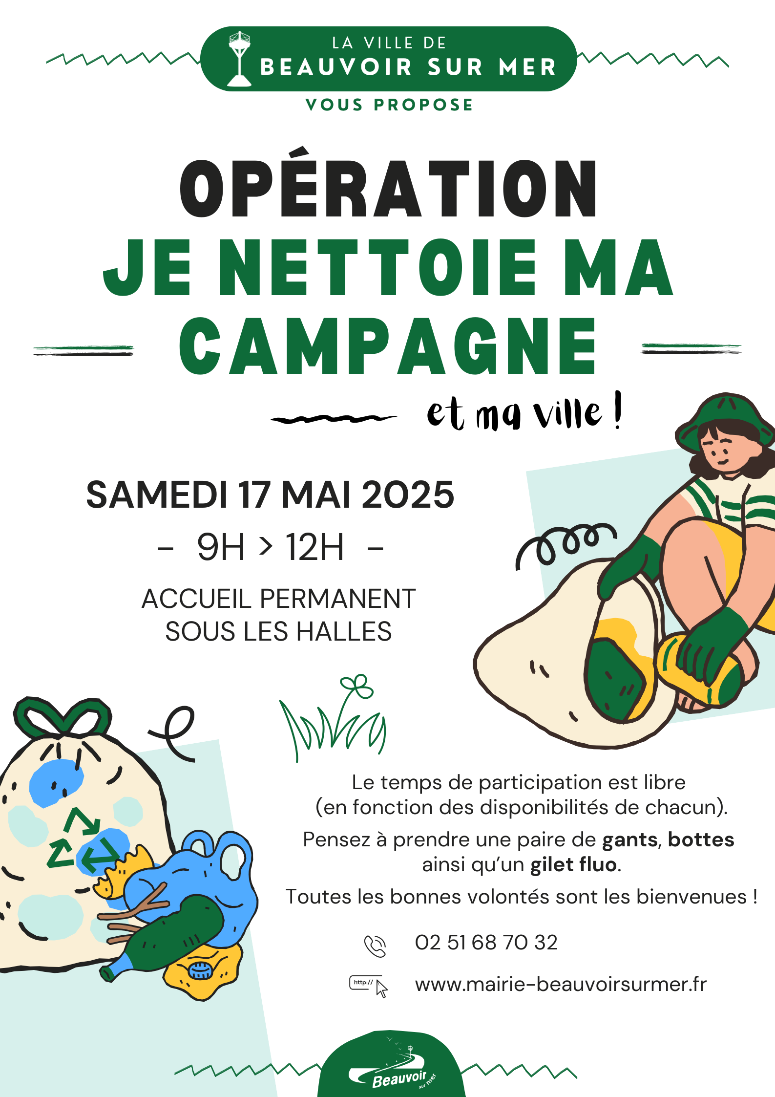 Ramassage de déchets 2025 campagne et ville