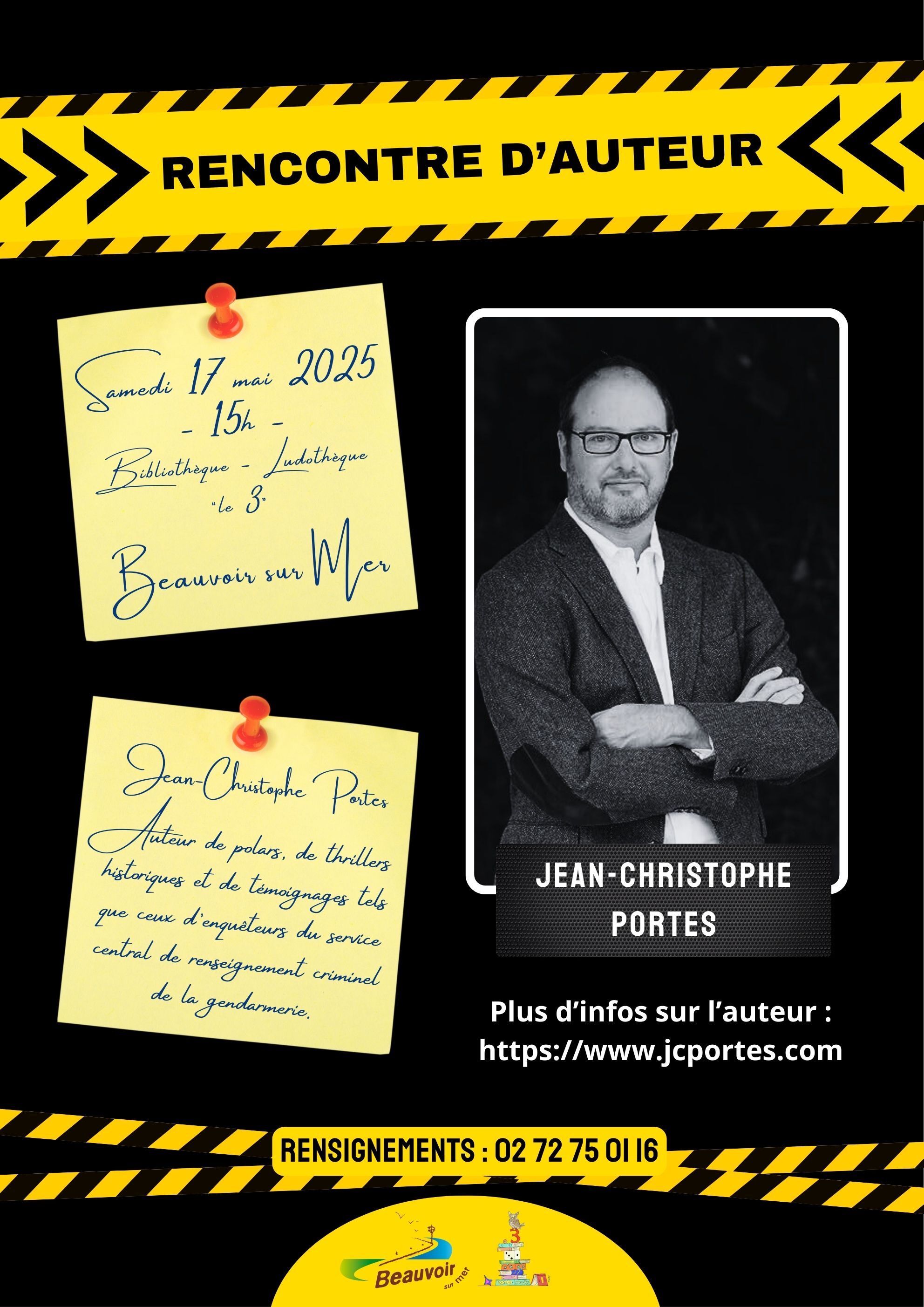 rencontre d'auteur Jean-Chistophe PORTES