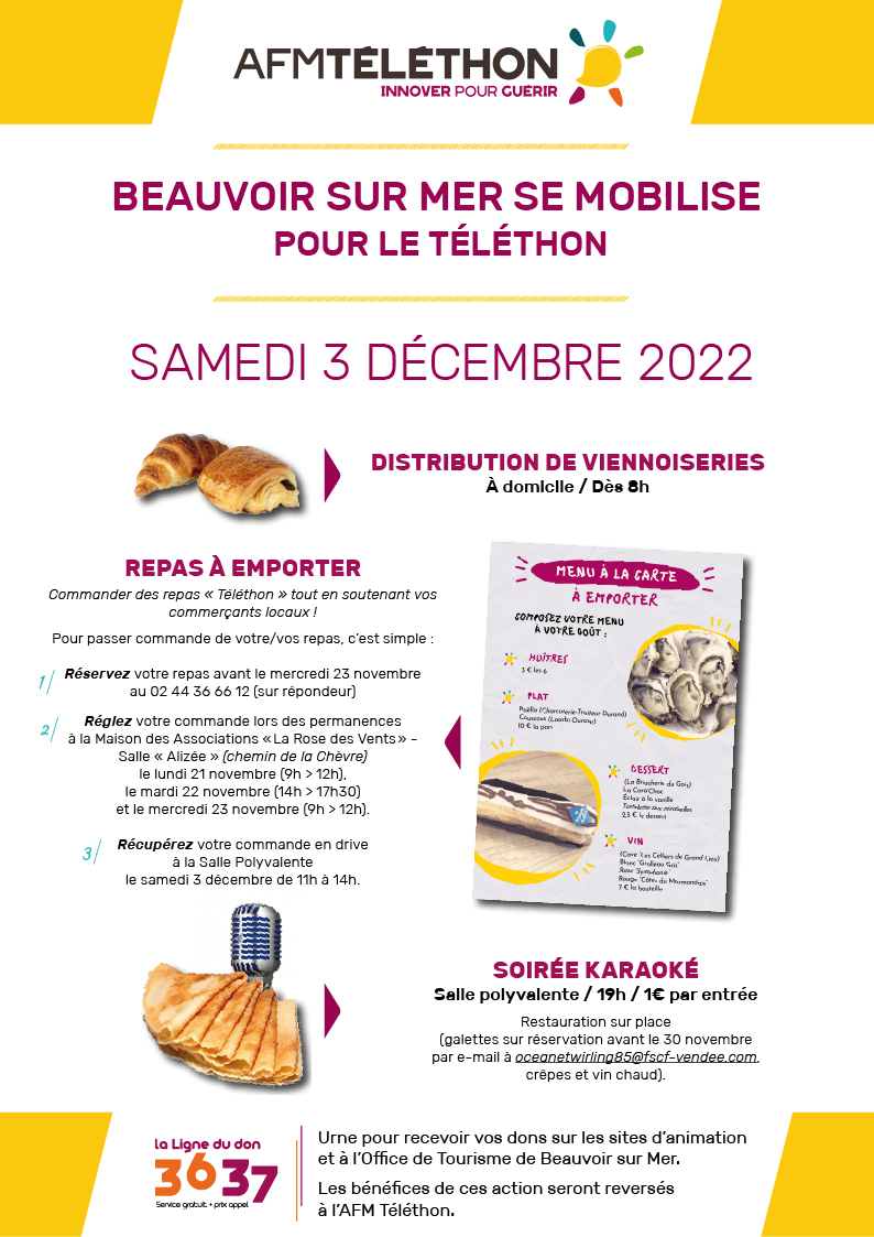 téléthon nourriture 2022