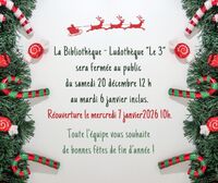Fermeture Le 3 Noël 2025